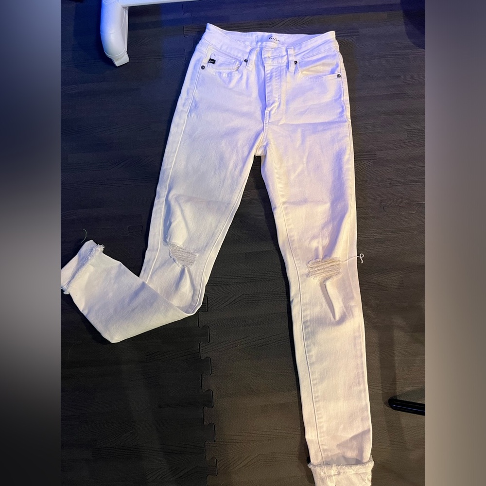 Pink Lily White Skinny Jeans Size 1